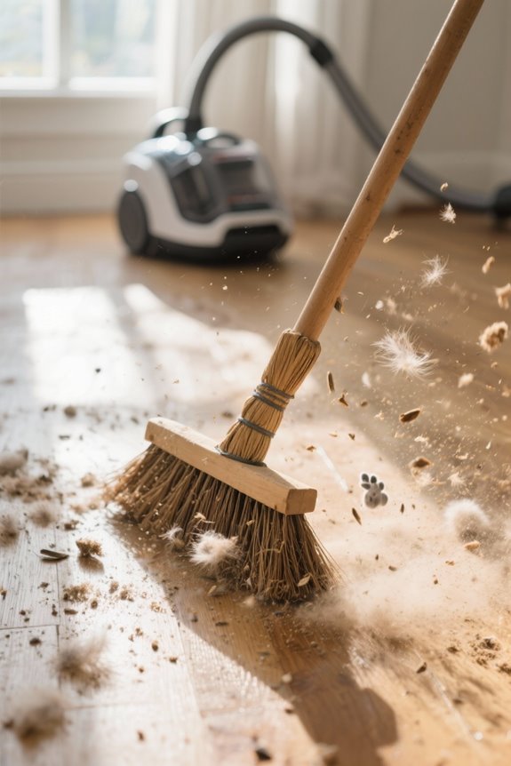 ineffective allergen management sweeping