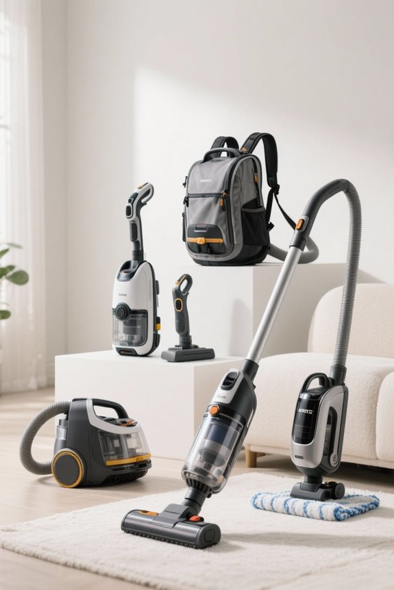 lightweight powerful backpack vacuums