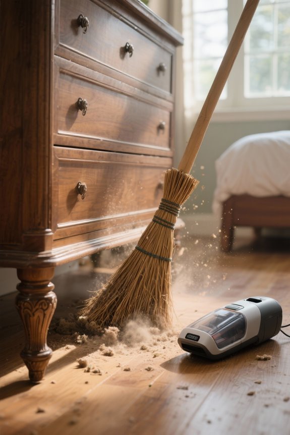 long bristled brooms cleaning efficiency