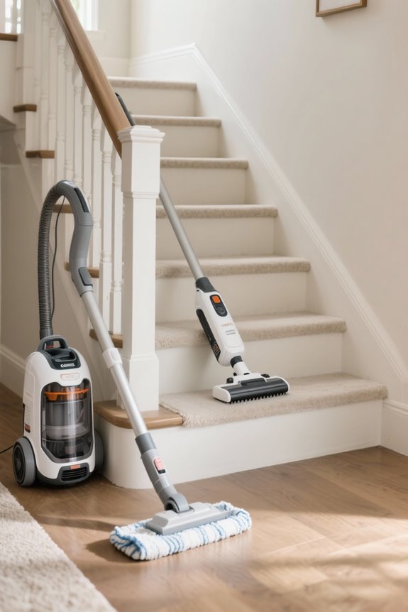 systematic stair vacuum preparation