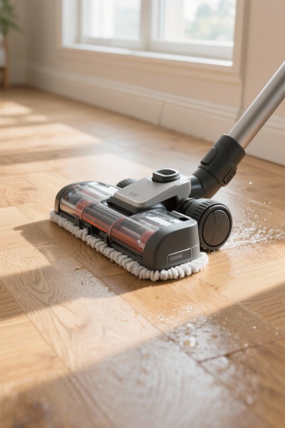 vacuum mop inspect regularly